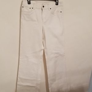 LOFT White Straight-Leg Jeans